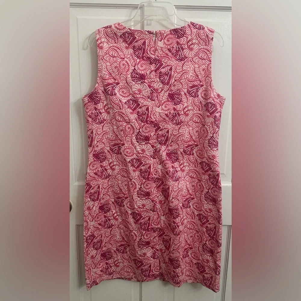 Talbots Seashell Print Pink Dress - Picture 5 of 9